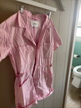 pistola Light Pink Short-Sleeve Utility Jacket